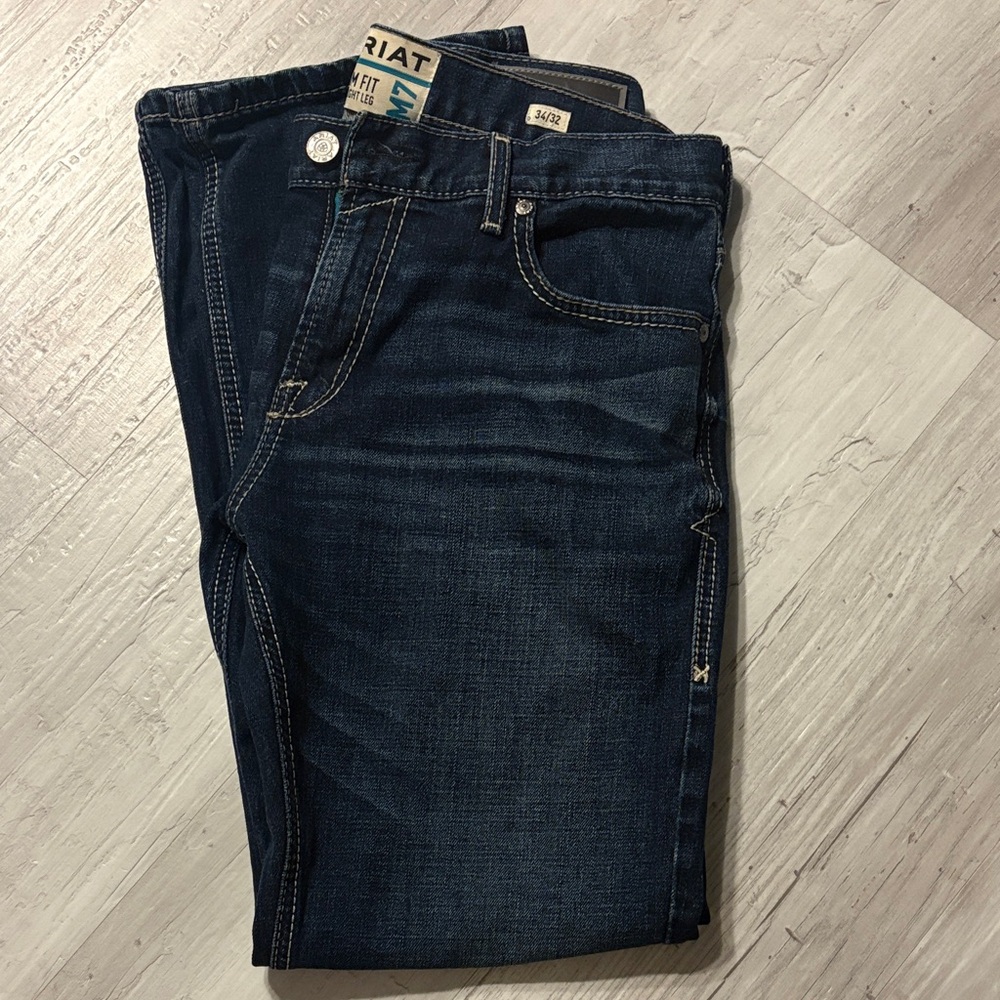 Ariat Men's Deep Indigo Straight Jeans